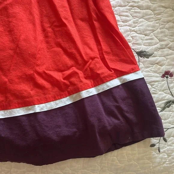 Anthropologie Floreat orangey red dress 12 - Picture 4 of 9